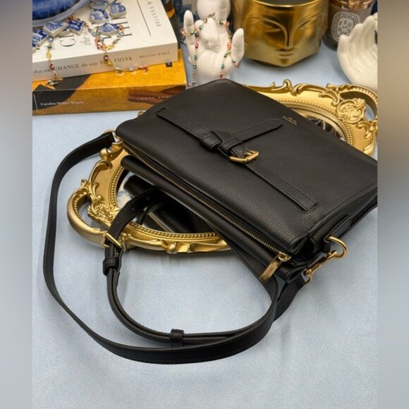 🆕 OROTON 🧿 NWOT Margot Crossbody, Black Pebble Leather - Picture 15 of 16